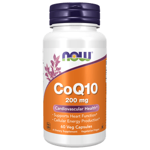 CoQ10 200mg Now Foods 60 Cápsulas